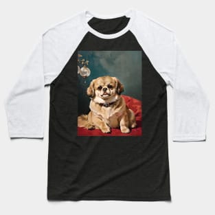 Pekingese Majesty: A Vibrant Celebration in Art Baseball T-Shirt